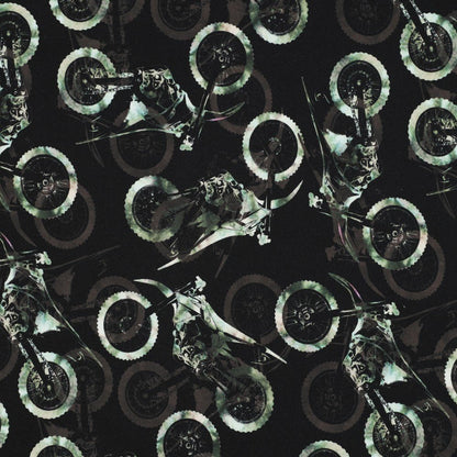Maille bouclette en coton - motos 230 g/m²