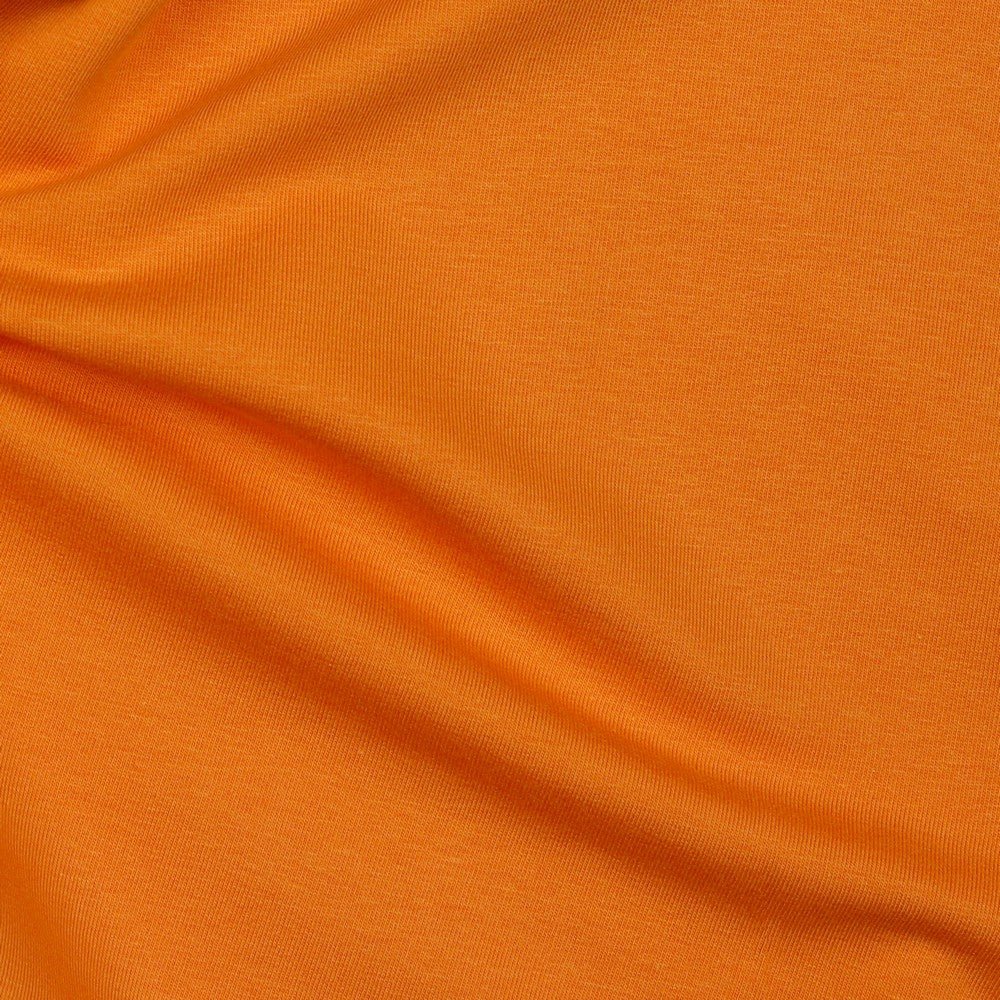 Maille bouclette en coton - orange 235 g/m² (certifié GOTS)