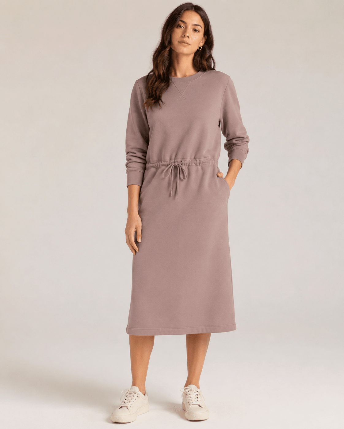 Image de jersey bouclette en coton rose pastel – disponible en ligne chez Šarlotes audumi