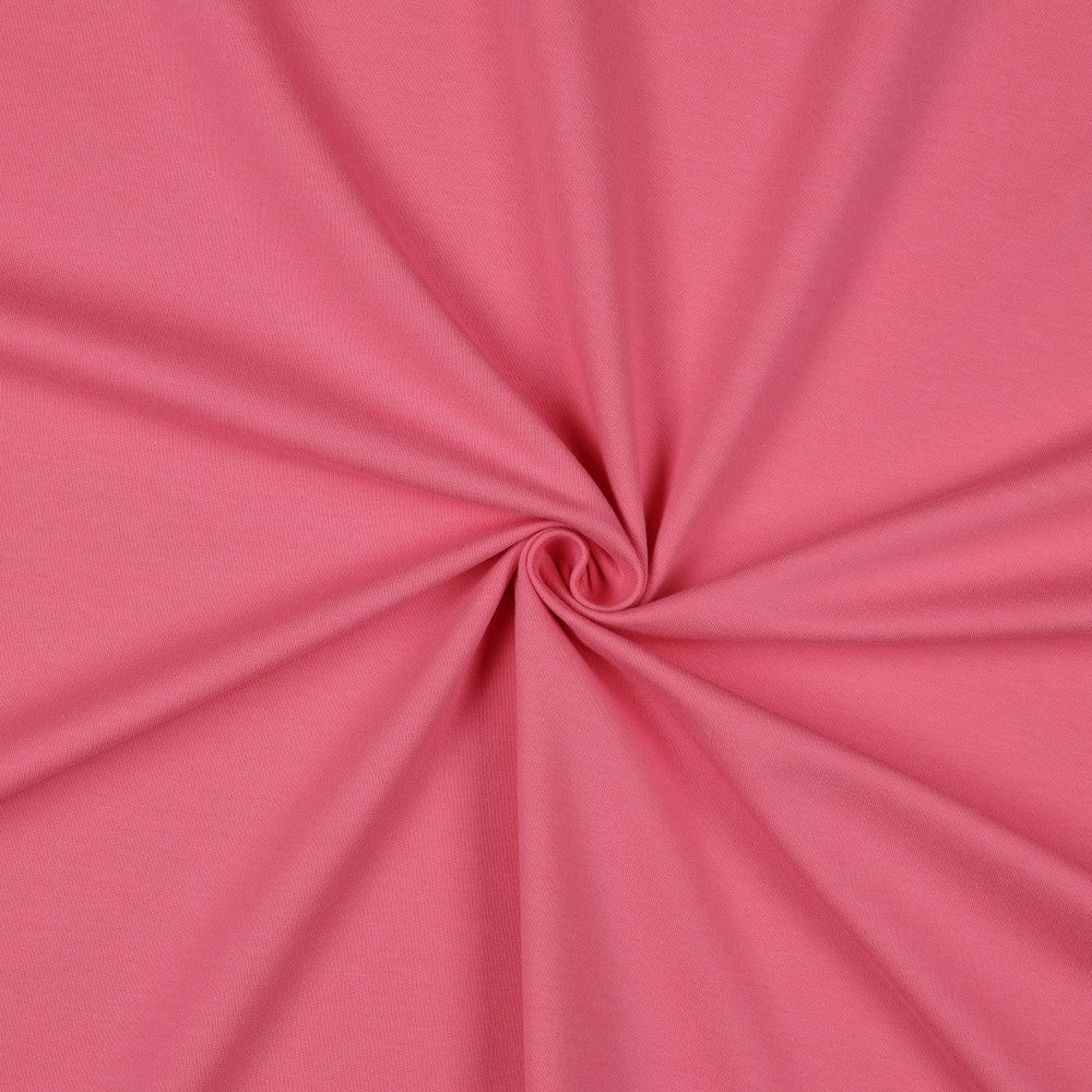 Cotton loop knit - pink 235 g/m² (GOTS certified)