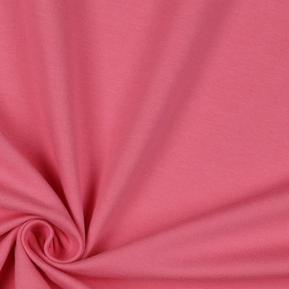 Cotton loopback knit - pink 235 g/m² (GOTS certified)