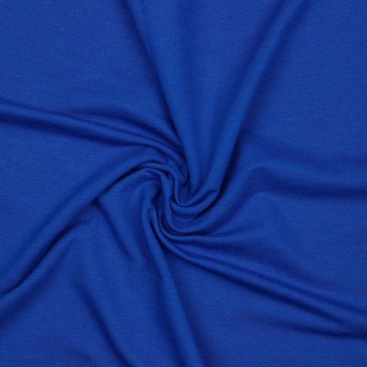 Cotton loopback knit-cornflower blue 235 g/m² (GOTS certified)