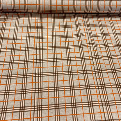 Cotton loopback knit - checkered 250 g/m²