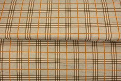 Cotton loop knit - checked 250 g/m²