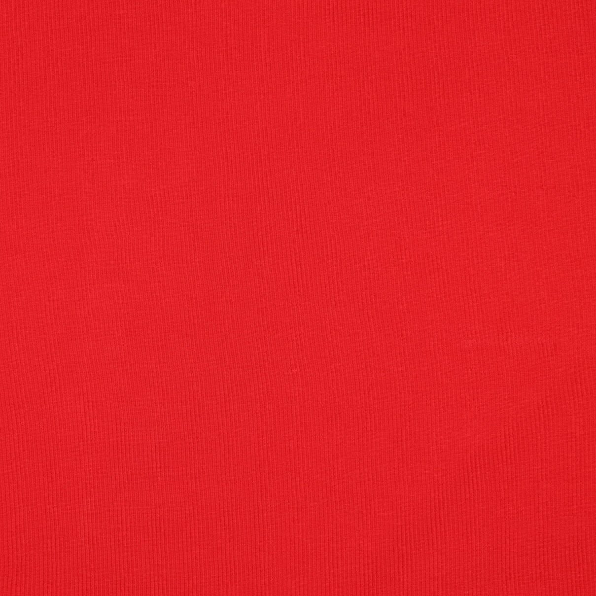 Cotton loopback knit - red 235 g/m² (GOTS certified)