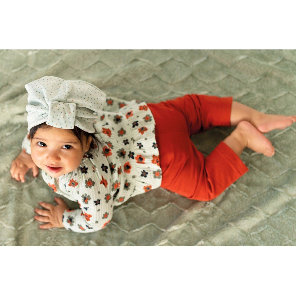 Cotton loopback knit - red 235 g/m² (GOTS certified)