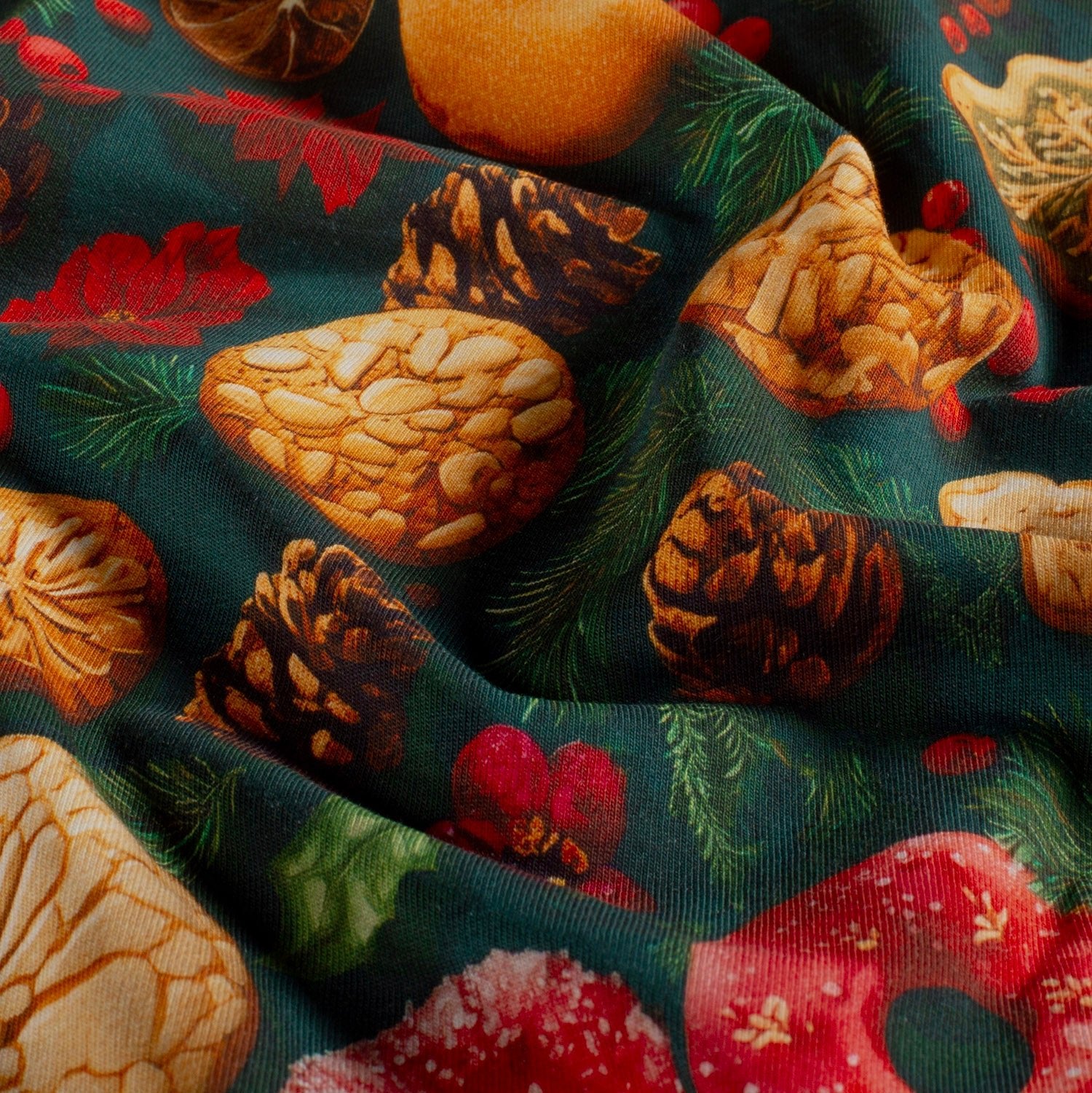 Image d’un tricot éponge en coton, sent Noël, 250 g/m² – disponible en ligne chez Šarlotes audumi