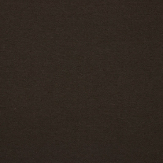 Cotton loopback knit fabric - chocolate brown 235 g/m² (GOTS certified)