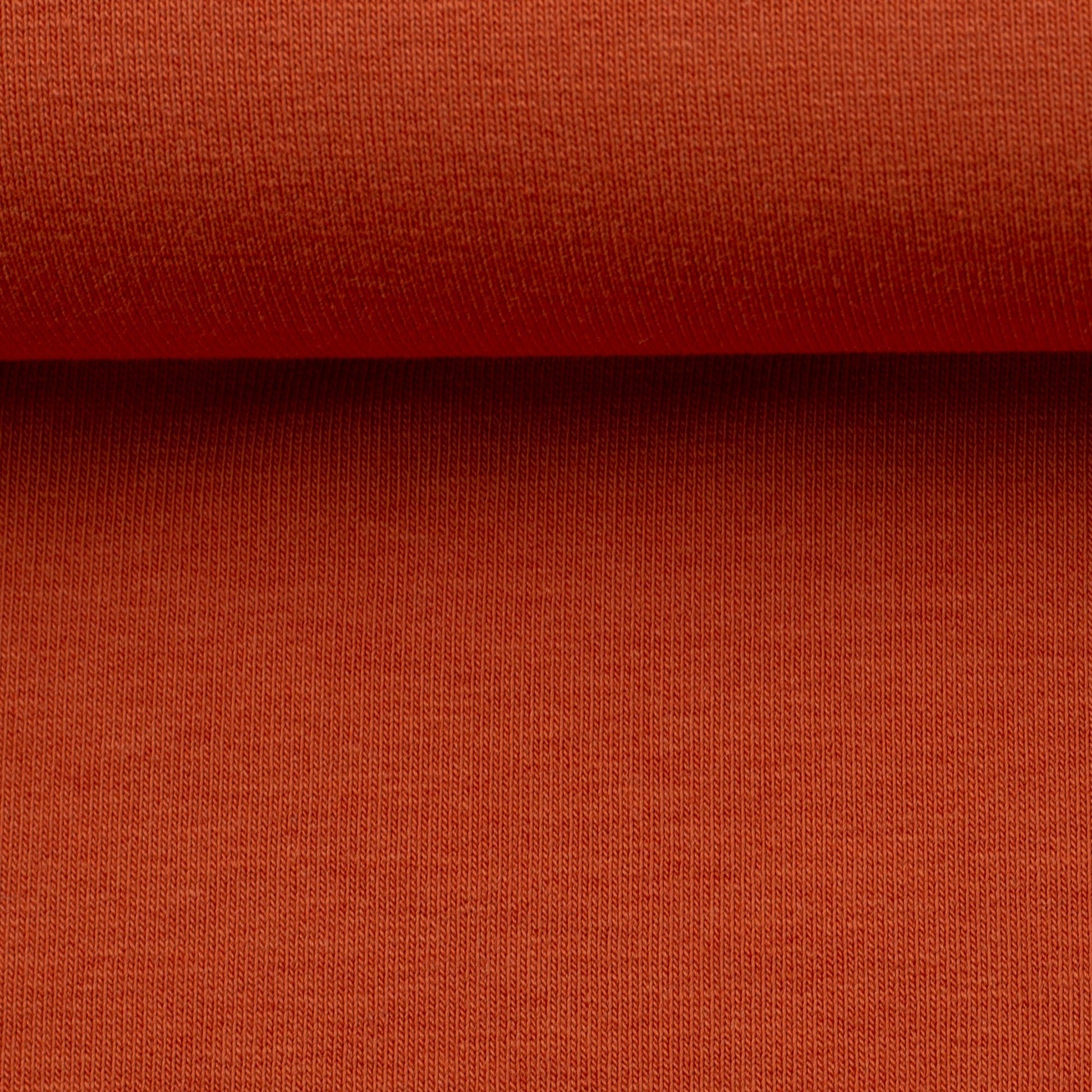 Maille bouclette en coton - terracotta 240 g/m²