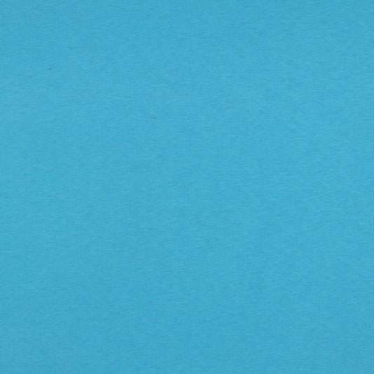 Image d’un tissu bouclette en coton bleu turquoise – disponible en ligne chez Tissus Charlotte