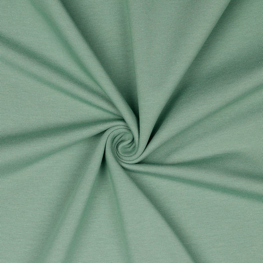 Cotton loop knit - dark mint 235 g/m² (GOTS certified)
