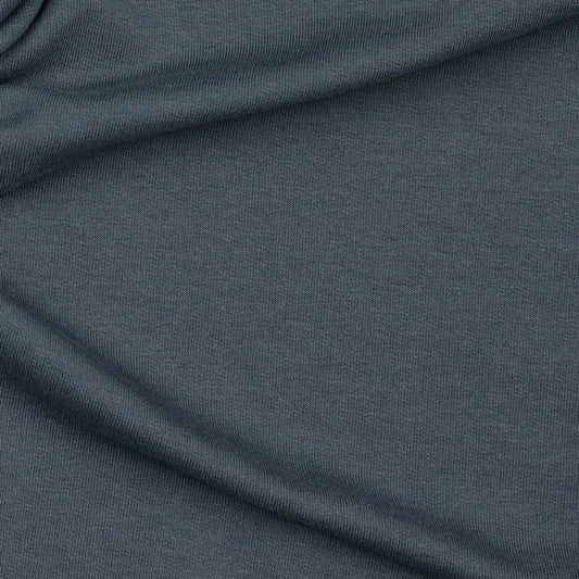 Cotton loop knit - dark grey 235 g/m² (GOTS certified)
