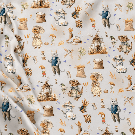 Image of cotton loopback knit - Where the mills turn and the cat purrs 250 g/m² – available at Charlotte's Fabrics