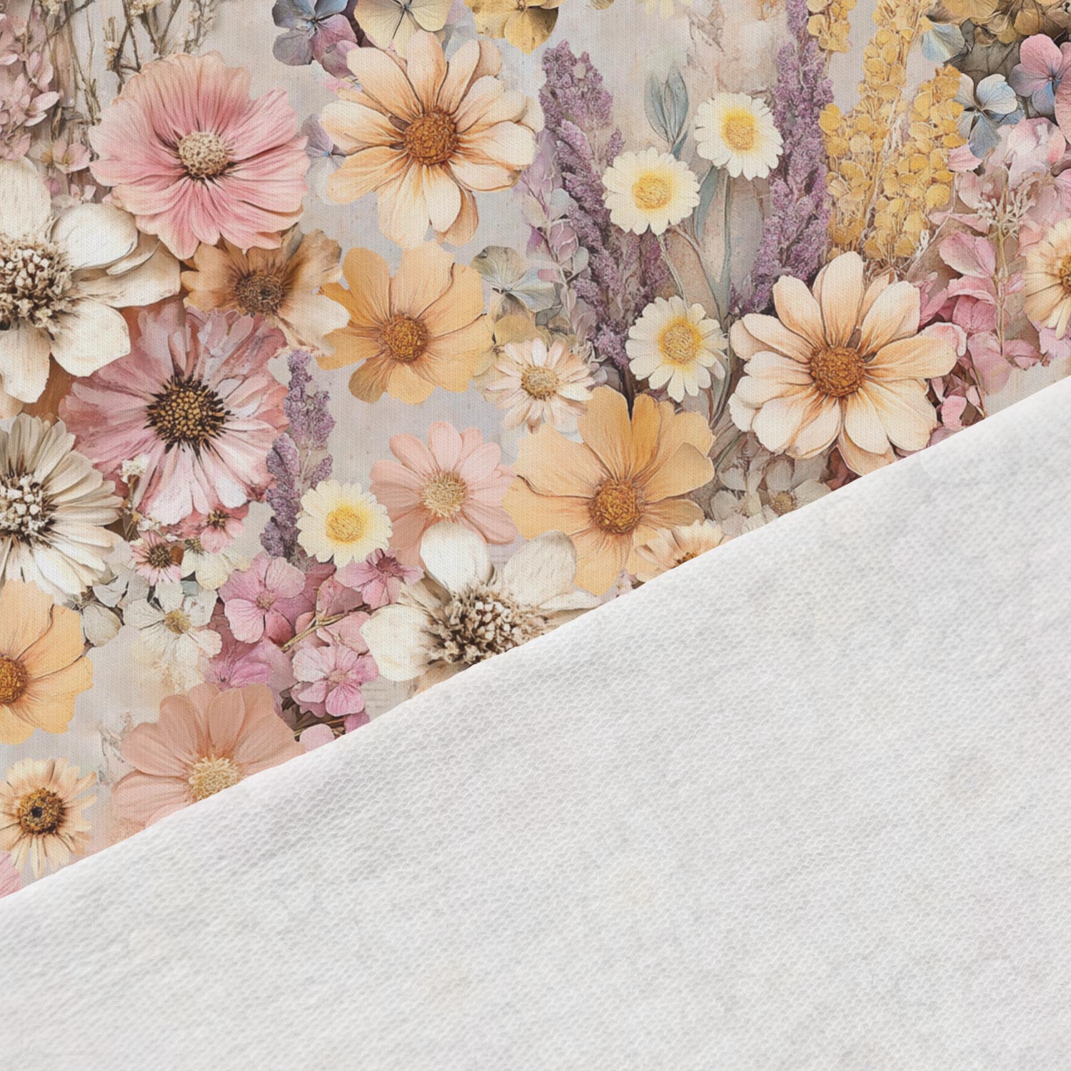 Jersey bouclé en coton - tons pastel d’été 250 g/m² – disponible chez Šarlotes audumi