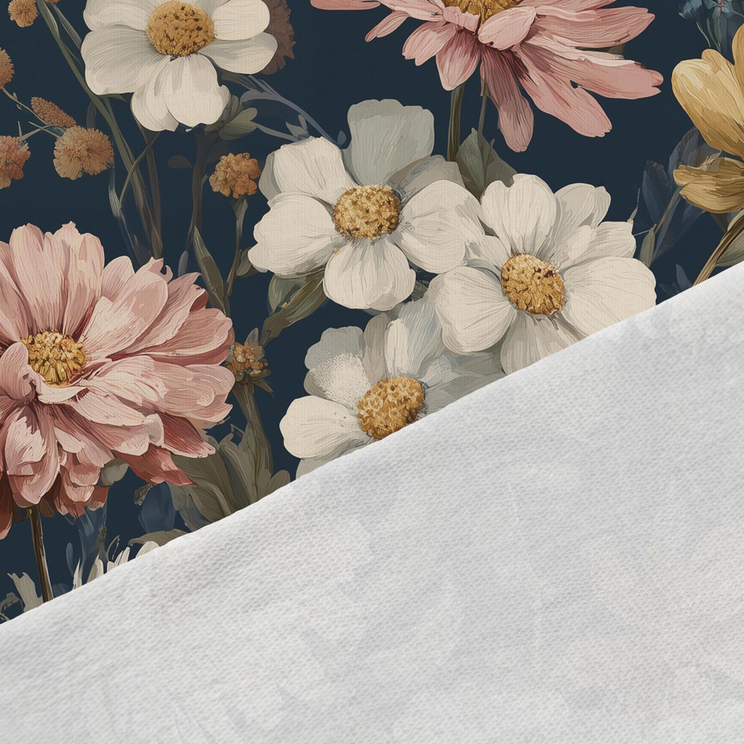 Image de tricot à boucle en coton - Rêve floral 250 g/m² – disponible chez Šarlotes audumi