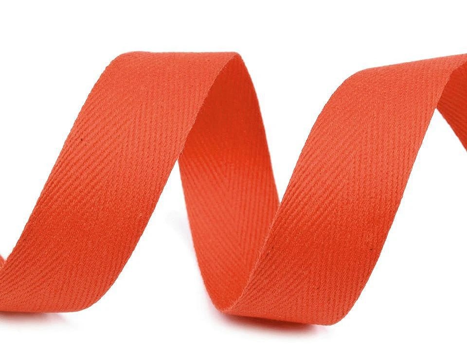 Cotton ribbon | herringbone weave | 20 mm | in various shades