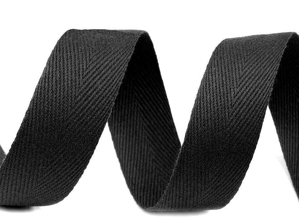 Cotton ribbon | herringbone weave | 20 mm| in various shades