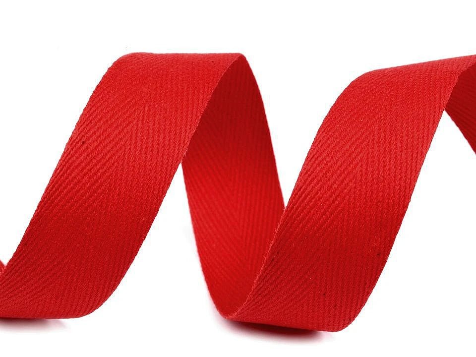 Cotton ribbon | herringbone weave | 20 mm | in various shades
