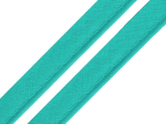 Ruban en coton avec cordon 12 mm - vert turc
