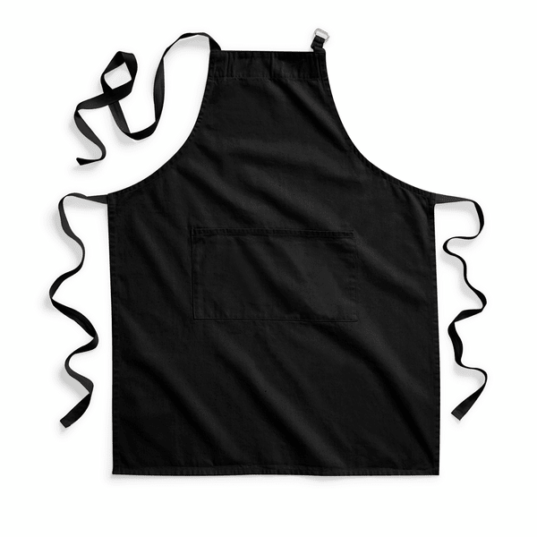 Tablier en coton pour adultes - noir – disponible chez Šarlotes audumi