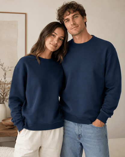 Image avec jersey-jean bleu doublé en coton – disponible en ligne chez Šarlotes audumi