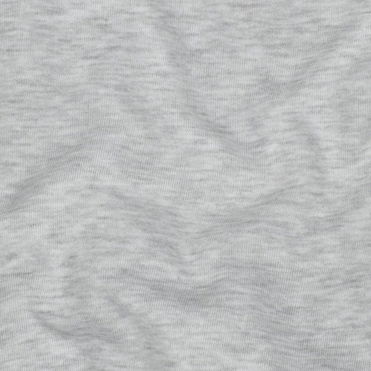 Image of cotton brushed knit - light grey melange 285 g/m² – available at Šarlotes audumi