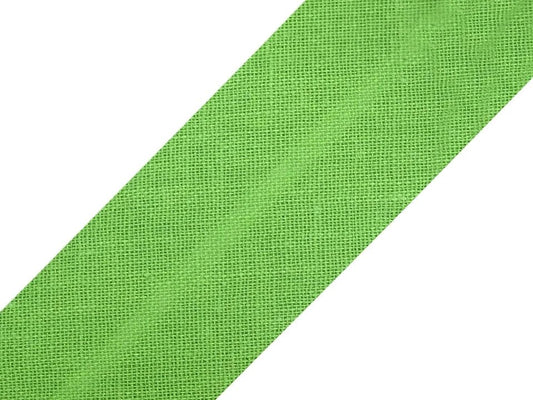 Ruban de biais en coton 20 mm - vert pomme