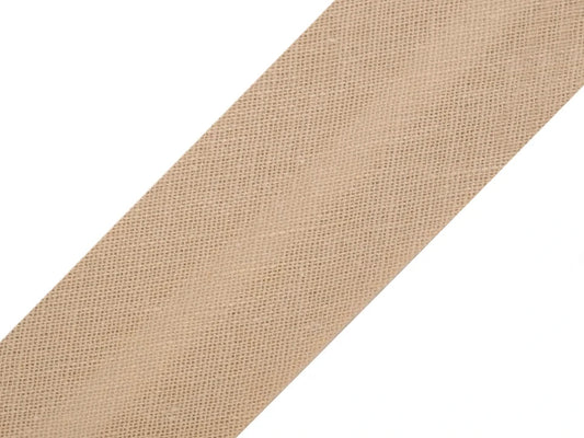 Biais en coton 20 mm - beige