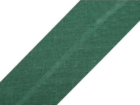Biais en coton 20 mm - vert foncé