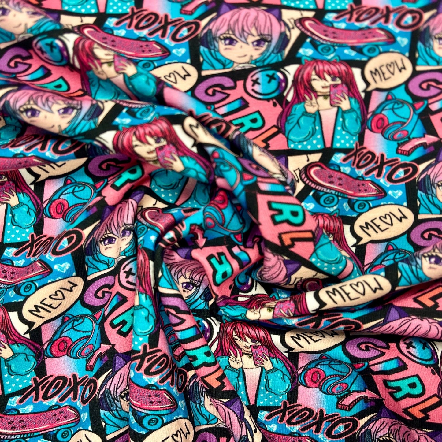 Cotton jersey - anime 210 g/m²