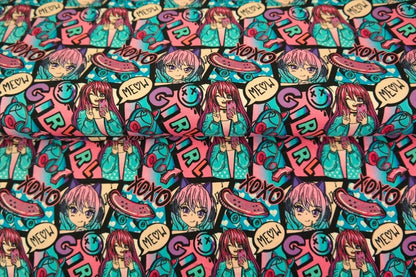Cotton jersey - anime 210 g/m²
