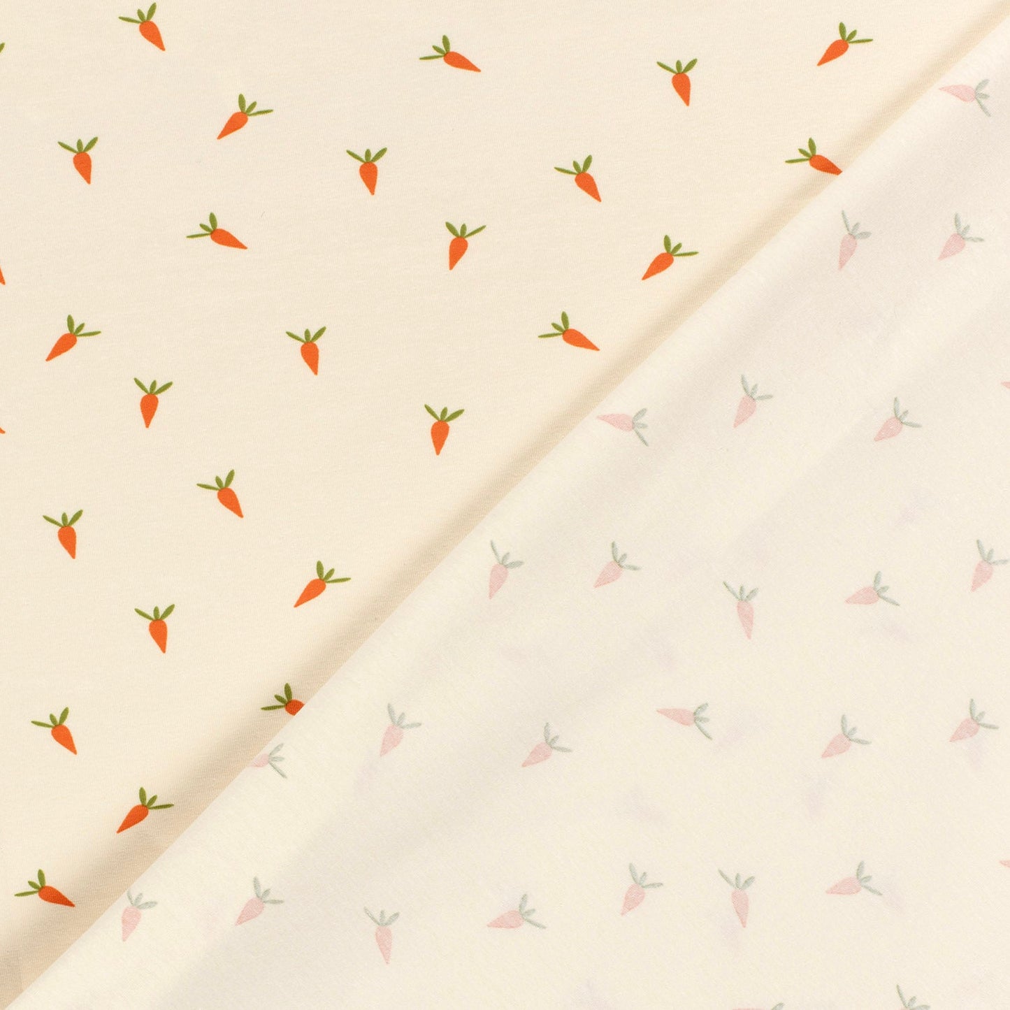 Cotton jersey - carrots 210 g/m²