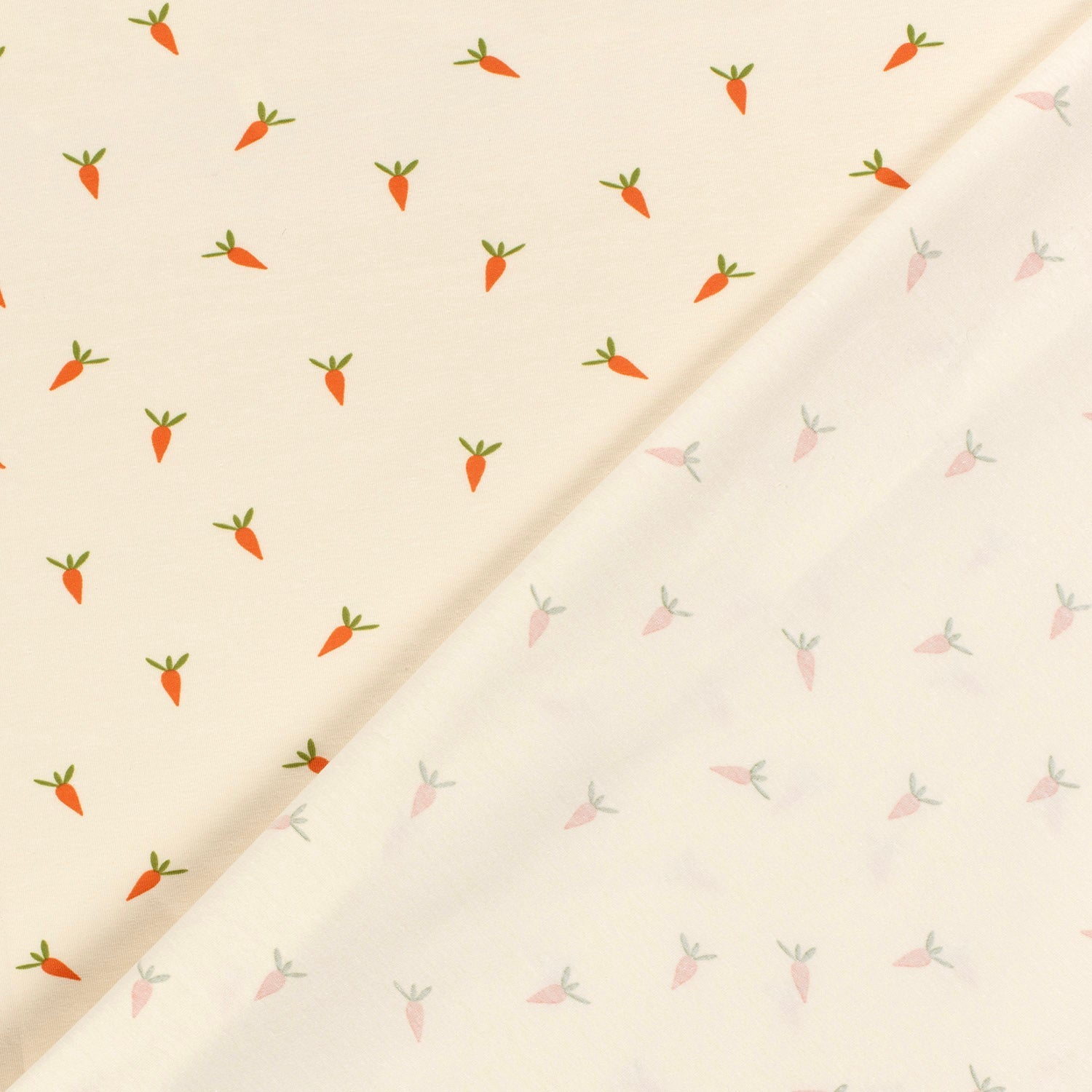 Cotton jersey - carrots 210 g/m²