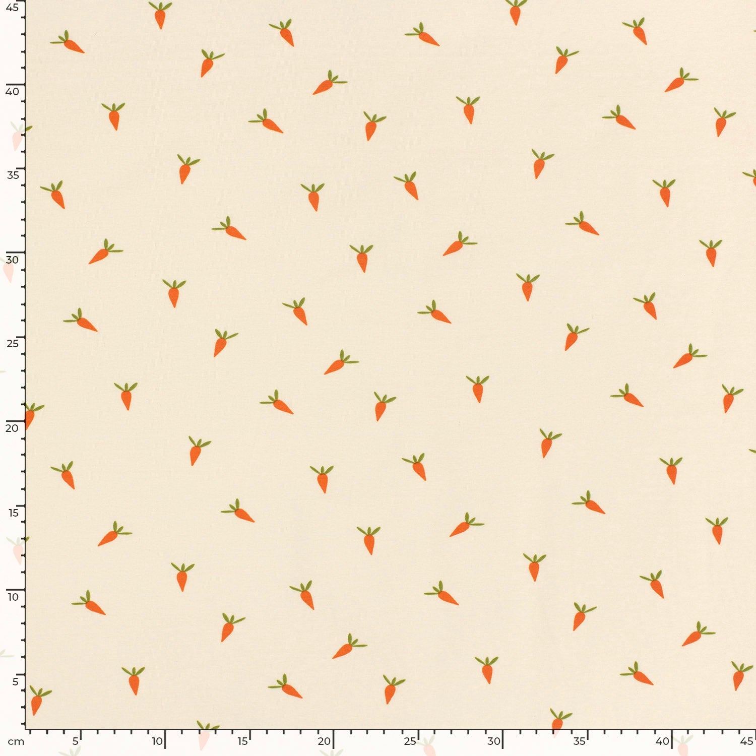 Cotton knit - carrots 210 g/m²