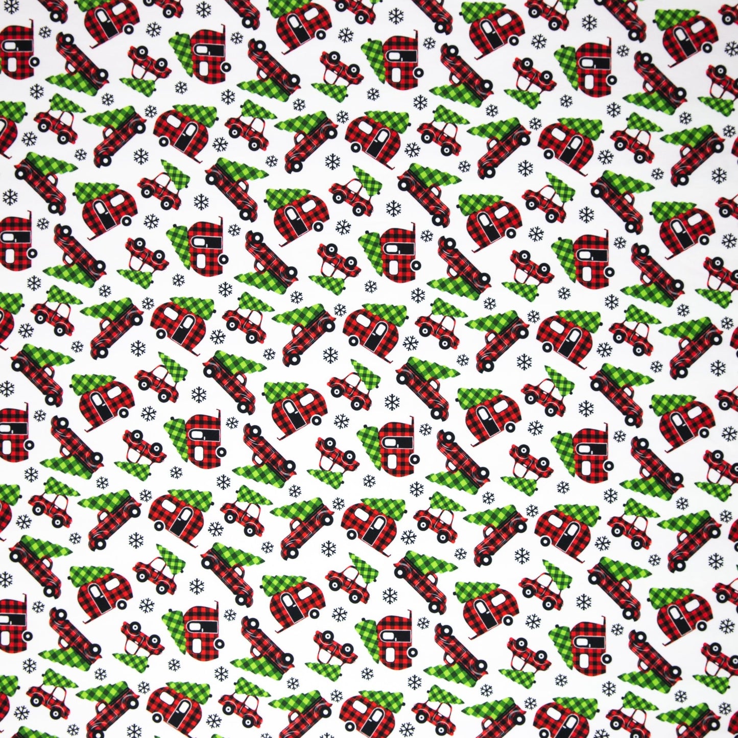 Jersey en coton - sapin sur machine 230 g/m²