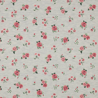Jersey en coton - petites roses 200 g/m²