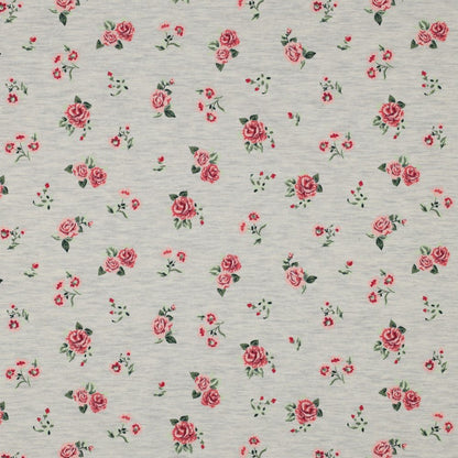 Jersey de coton à petites roses 200 g/m²