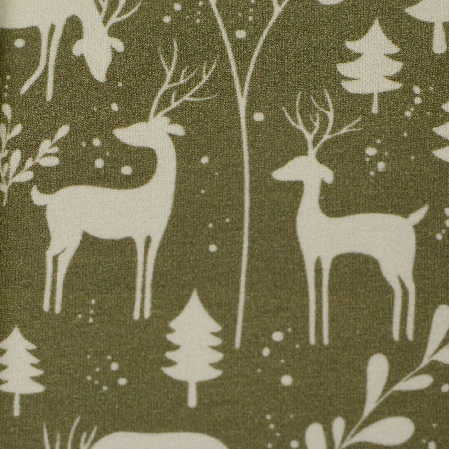 Jersey en coton - motif forêt 230 g/m²