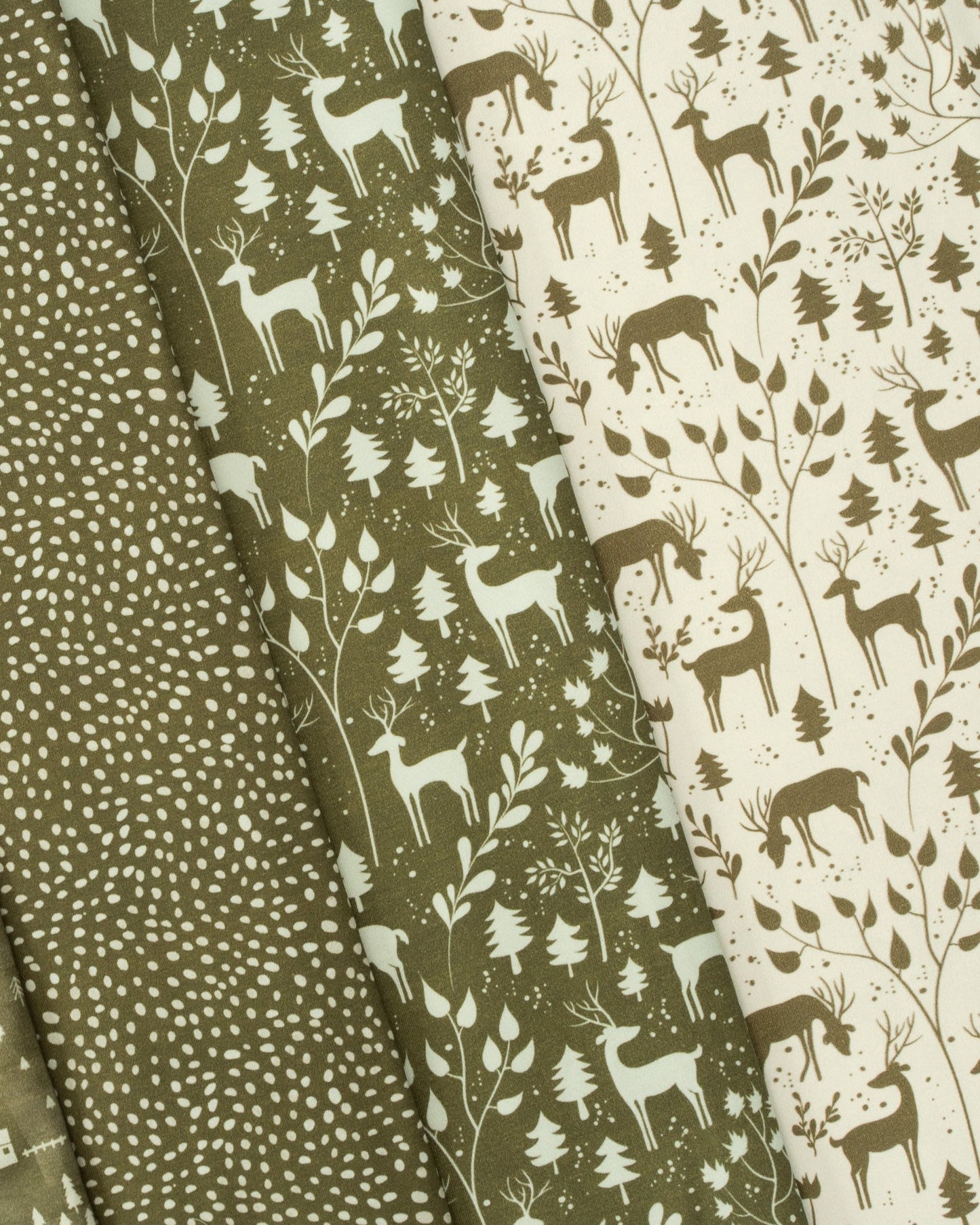 Jersey en coton - motif forêt 230 g/m²