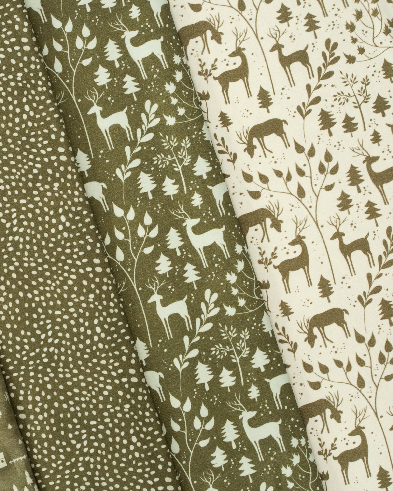 Jersey en coton - motif forêt 230 g/m²