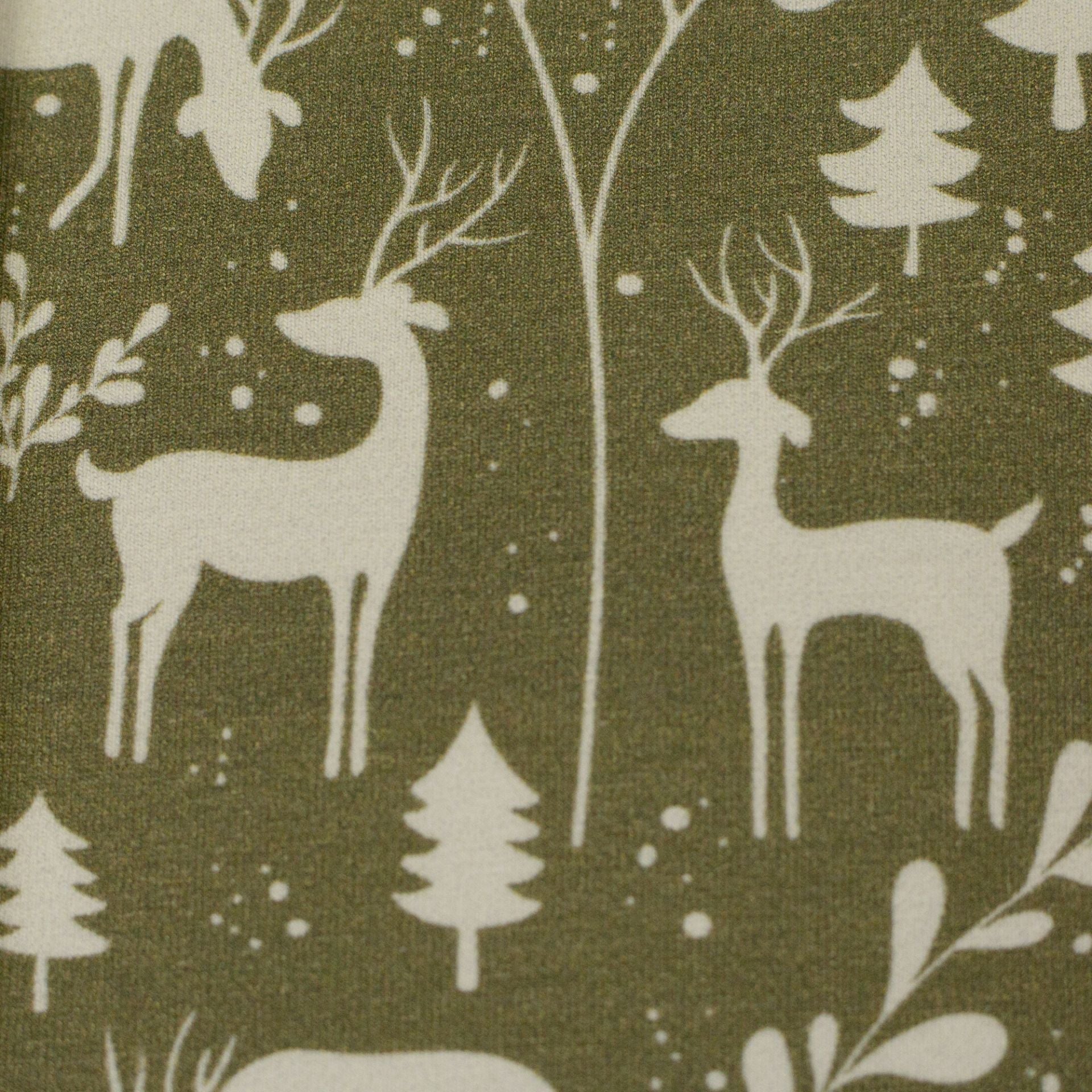 Jersey en coton - motif forêt 230 g/m²
