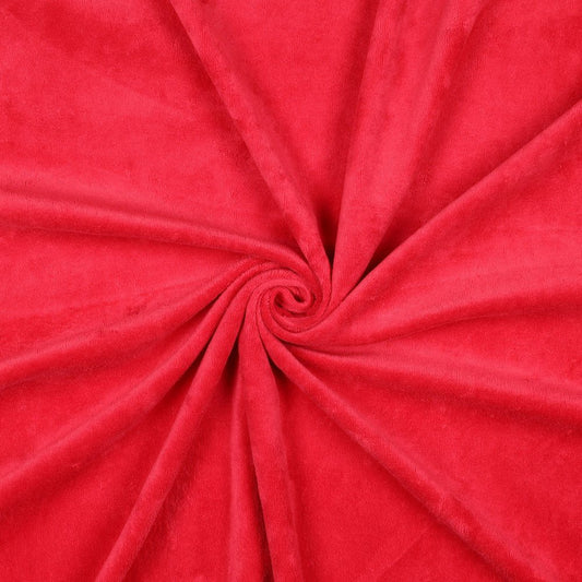 Image de velours de coton rouge – disponible en ligne chez Šarlotes audumi