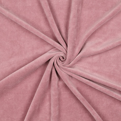 Image de velours de coton vieux rose (Mauve) 250 g/m² – disponible chez Šarlotes audumi