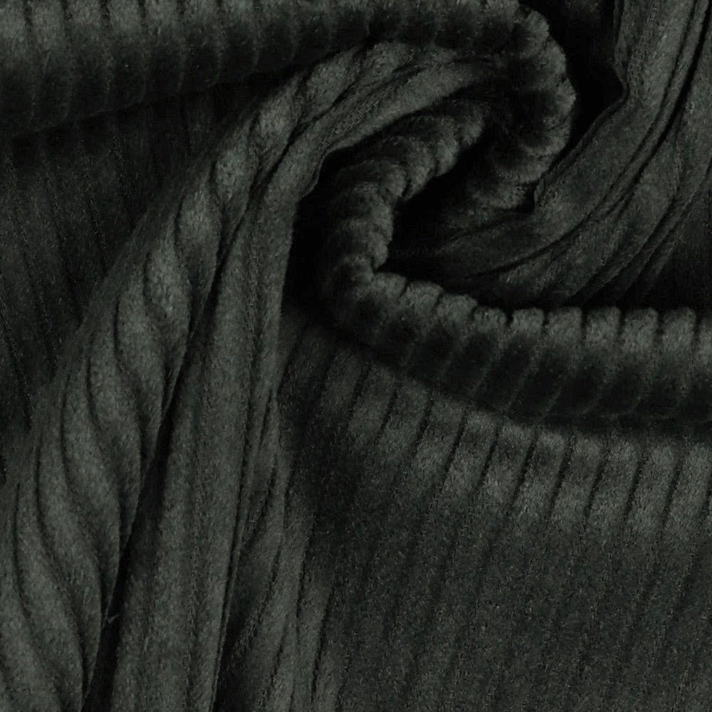 Velours côtelé en coton - vert foncé 280 g/m²