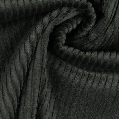 Velours côtelé en coton - vert foncé 280 g/m²