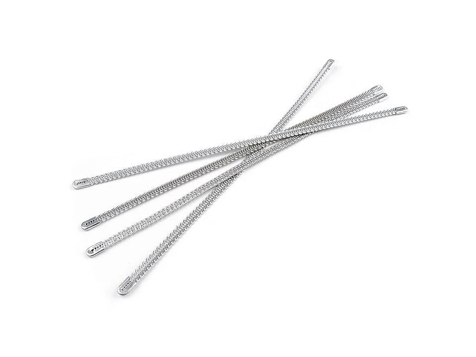 Attaches de corset | baleines - métal - 20 cm (lot de 4 pièces)