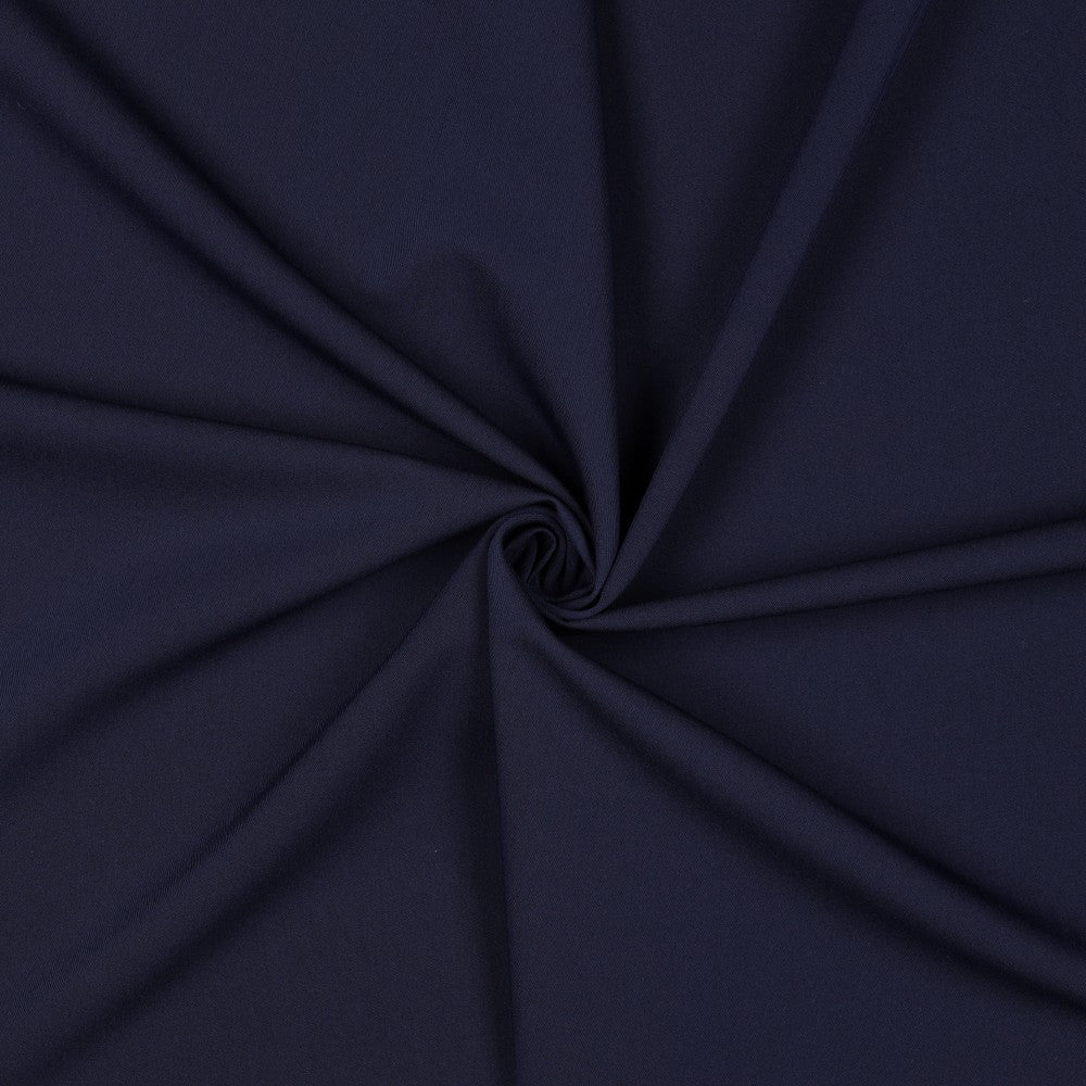 Image de tissu de costume avec élasthanne - bleu foncé 200 g/m² – disponible chez Šarlotes audumi