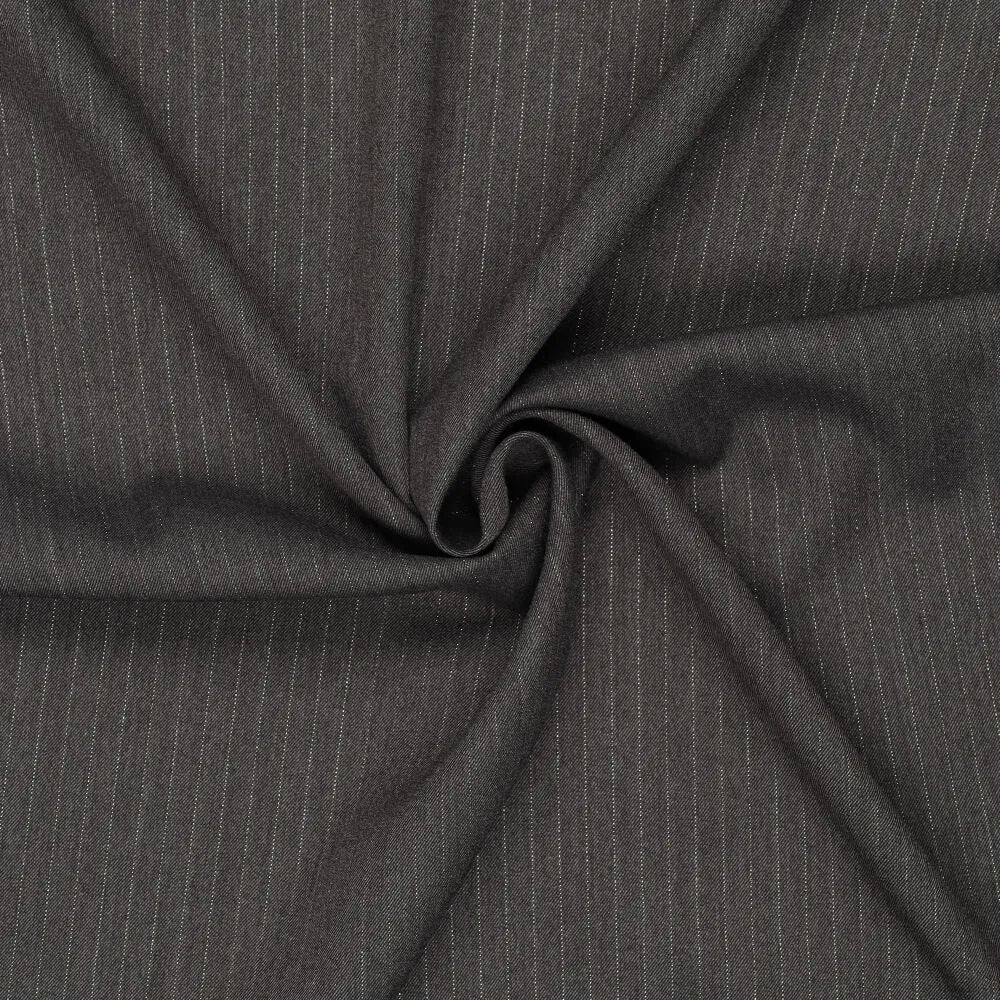 Image de tissu pour costume à fine rayure lurex | gris | 195 g/m² | 145 cm – disponible chez Šarlotes audumi