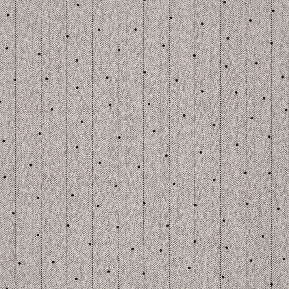 Image d’un tissu pour costume gris à motif fin, disponible en ligne chez Šarlotes audumi