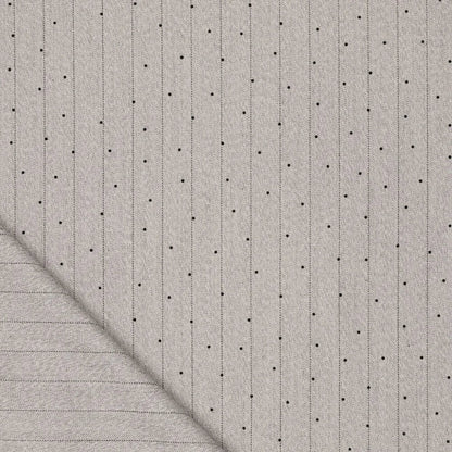 Image d’un tissu pour costume gris à motif fin, disponible en ligne chez Šarlotes audumi